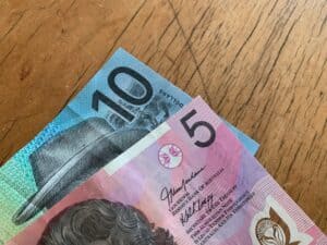Close-up Australian Dollars